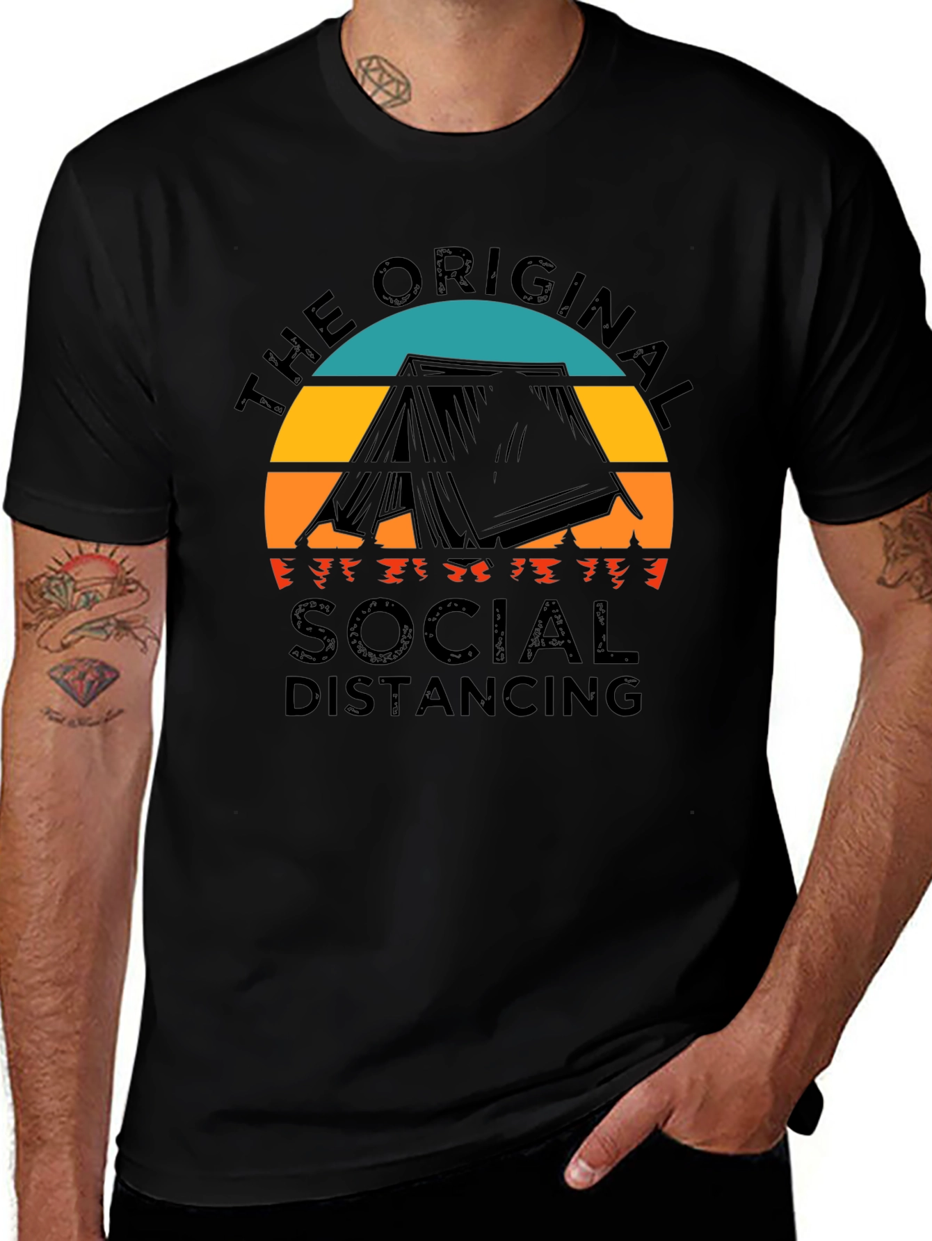 The Original Social Distancing Camping T-Shirt