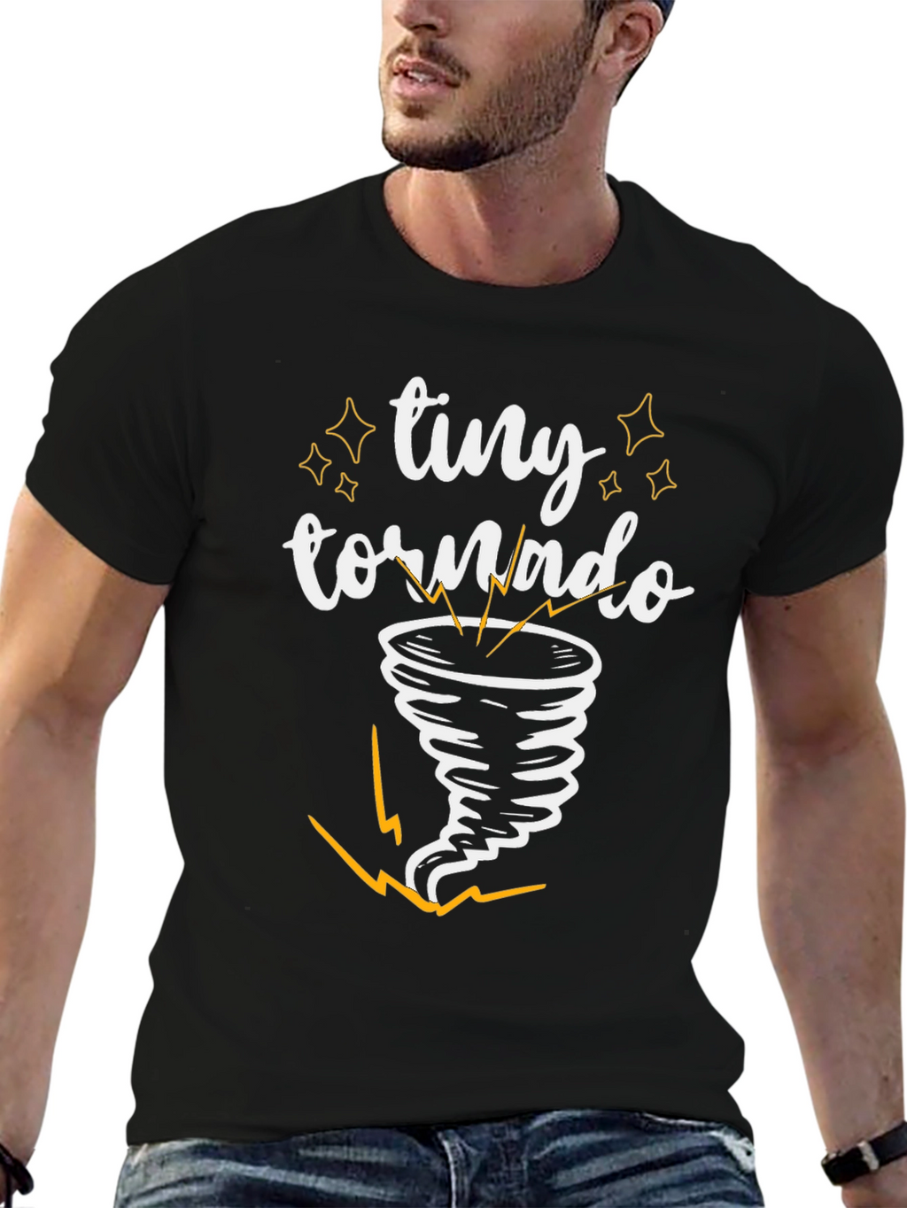 Tiny Tornado Graphic Tee - Soft Cotton Blend