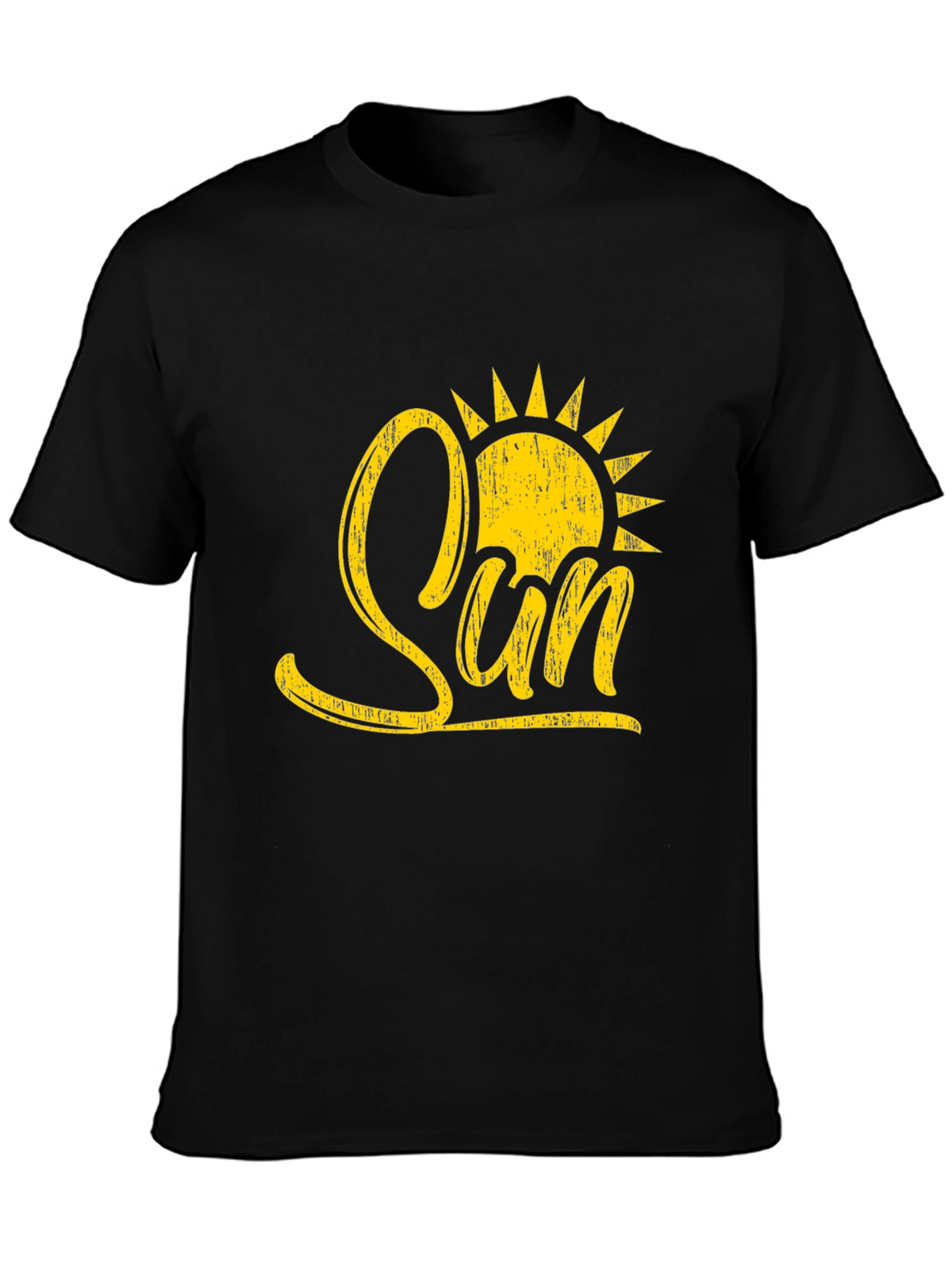 Sunshine Graphic Black T-Shirt for Men