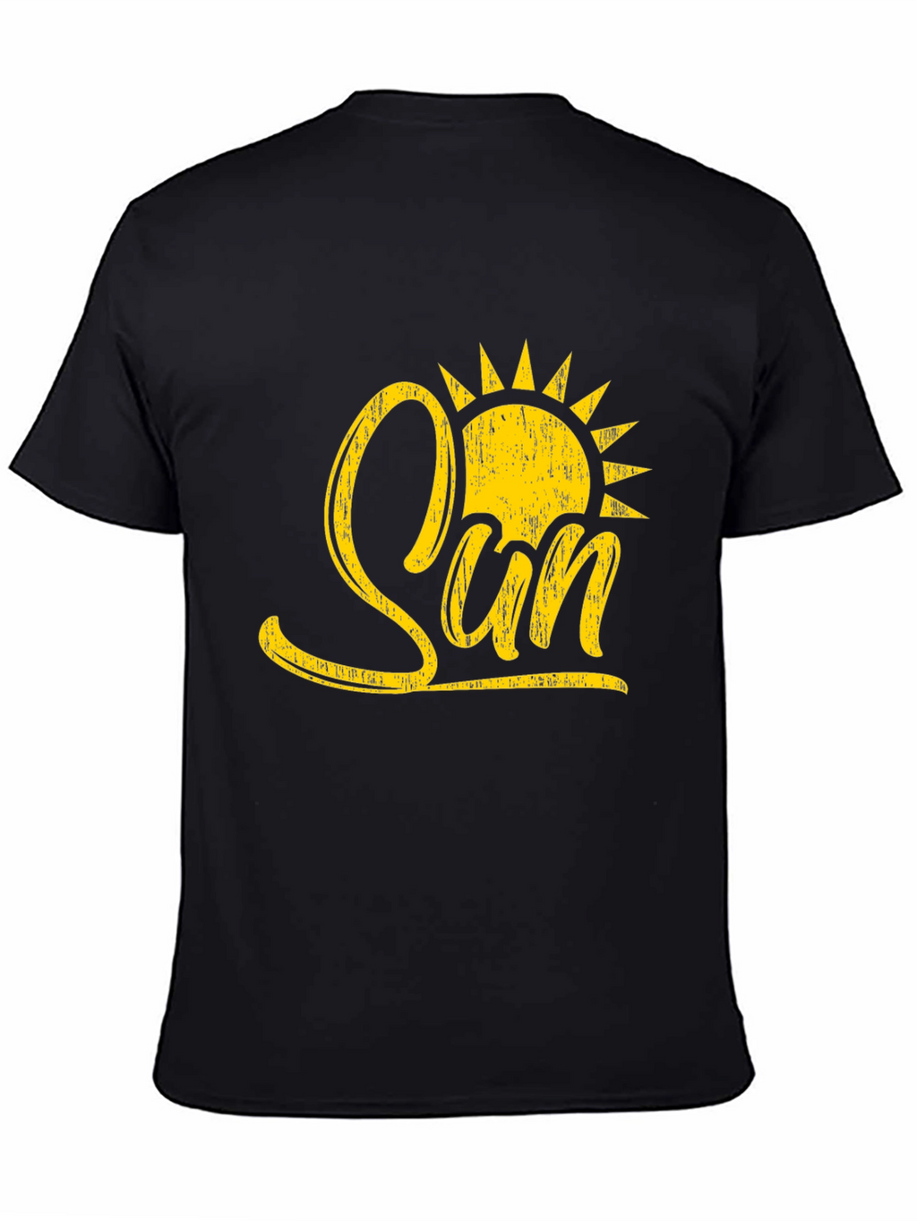 Sunshine Graphic Black T-Shirt for Men