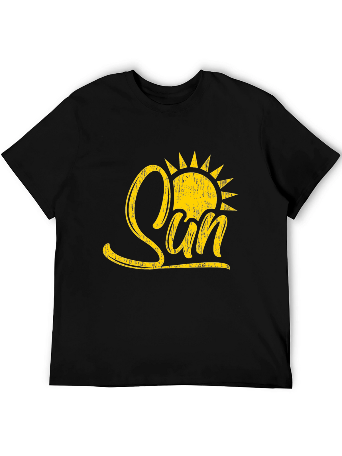 Sunshine Graphic Black T-Shirt for Men