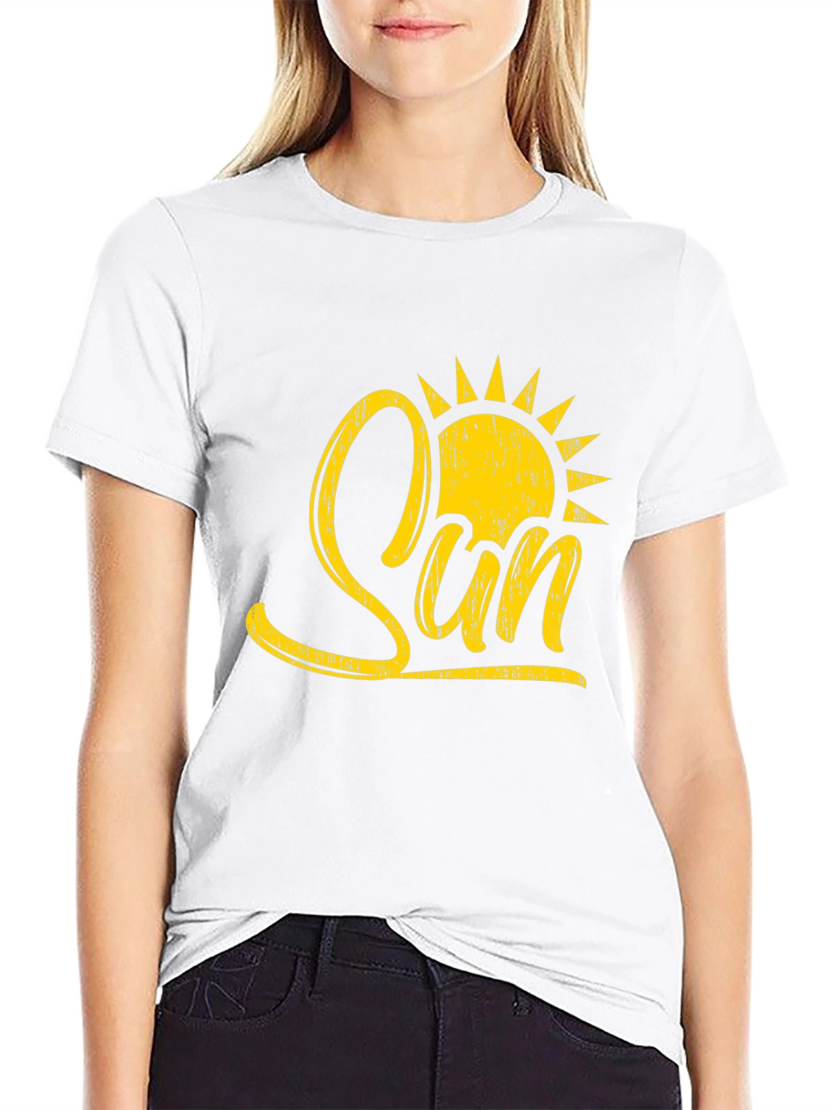 Sunshine Graphic Black T-Shirt for Men