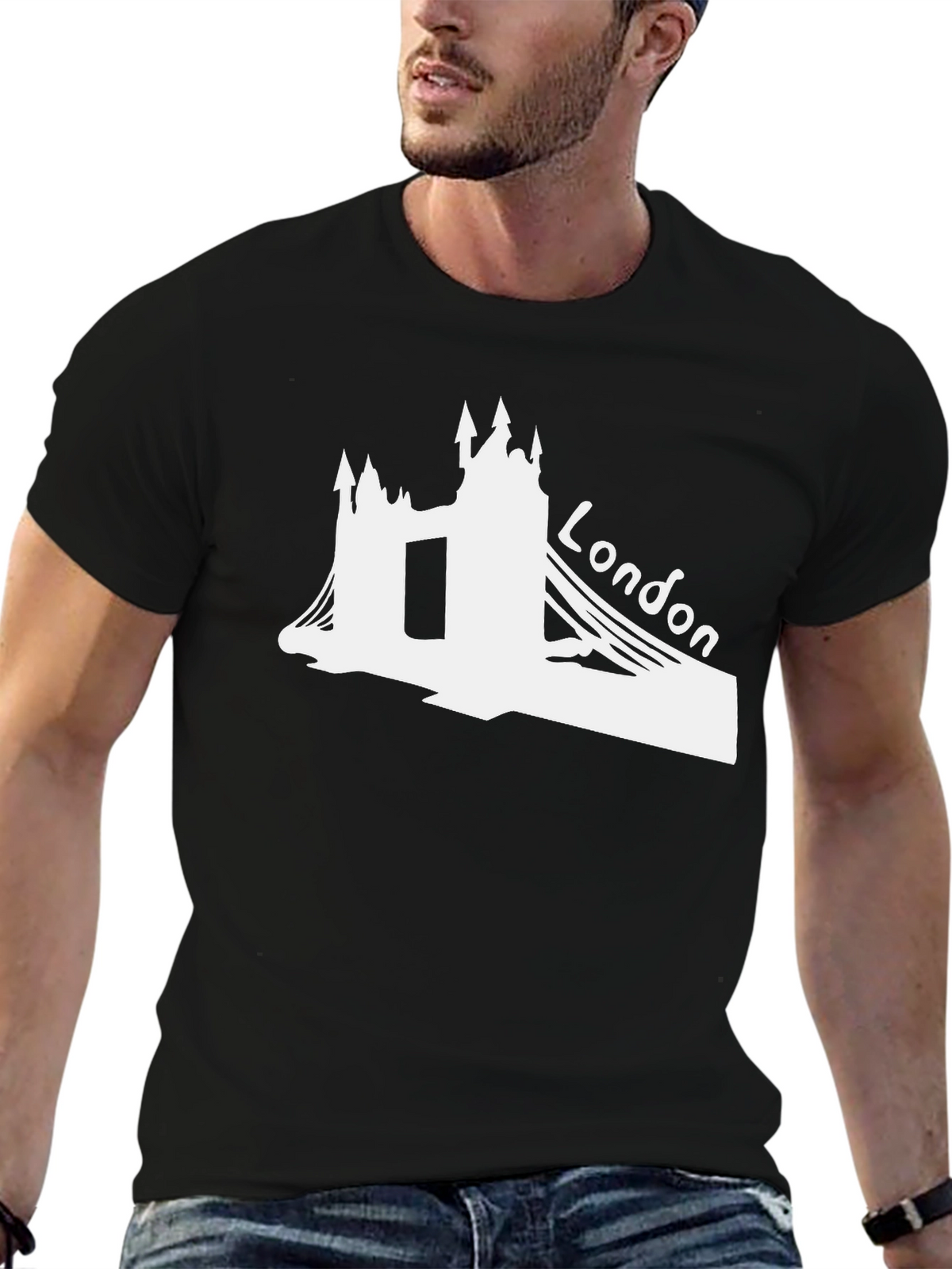 London Bridge Graphic T-Shirt - Black