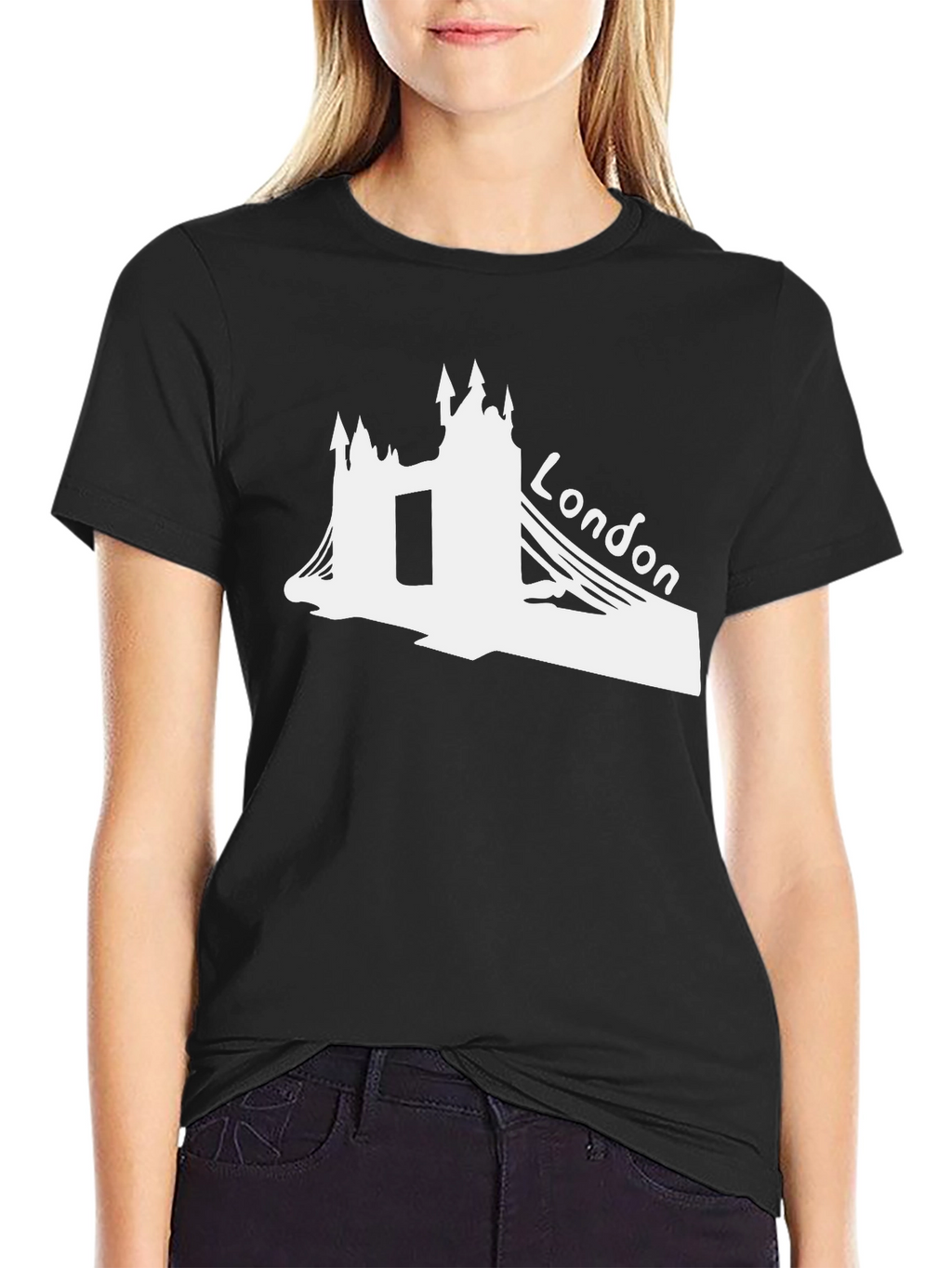 London Bridge Graphic T-Shirt - Black