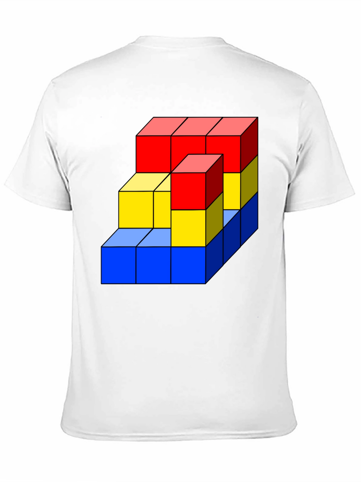 Geometric Cube Graphic T-Shirt