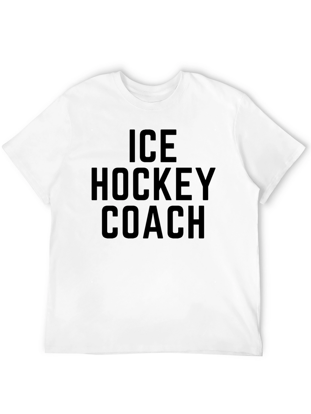 Ice Hockey Coach T-Shirt - Black Graphic Tee