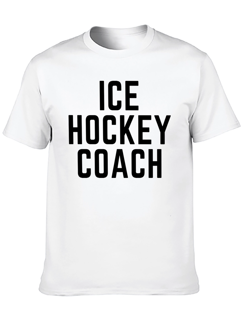 Ice Hockey Coach T-Shirt - Black Graphic Tee
