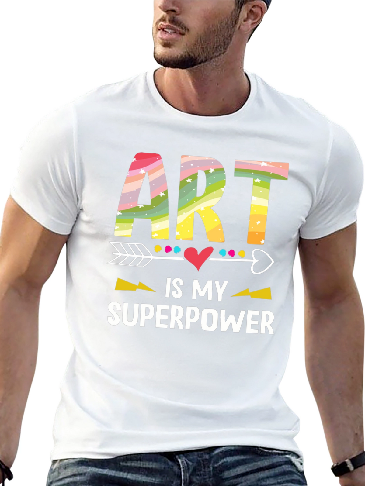 Art is My Superpower Graphic Tee