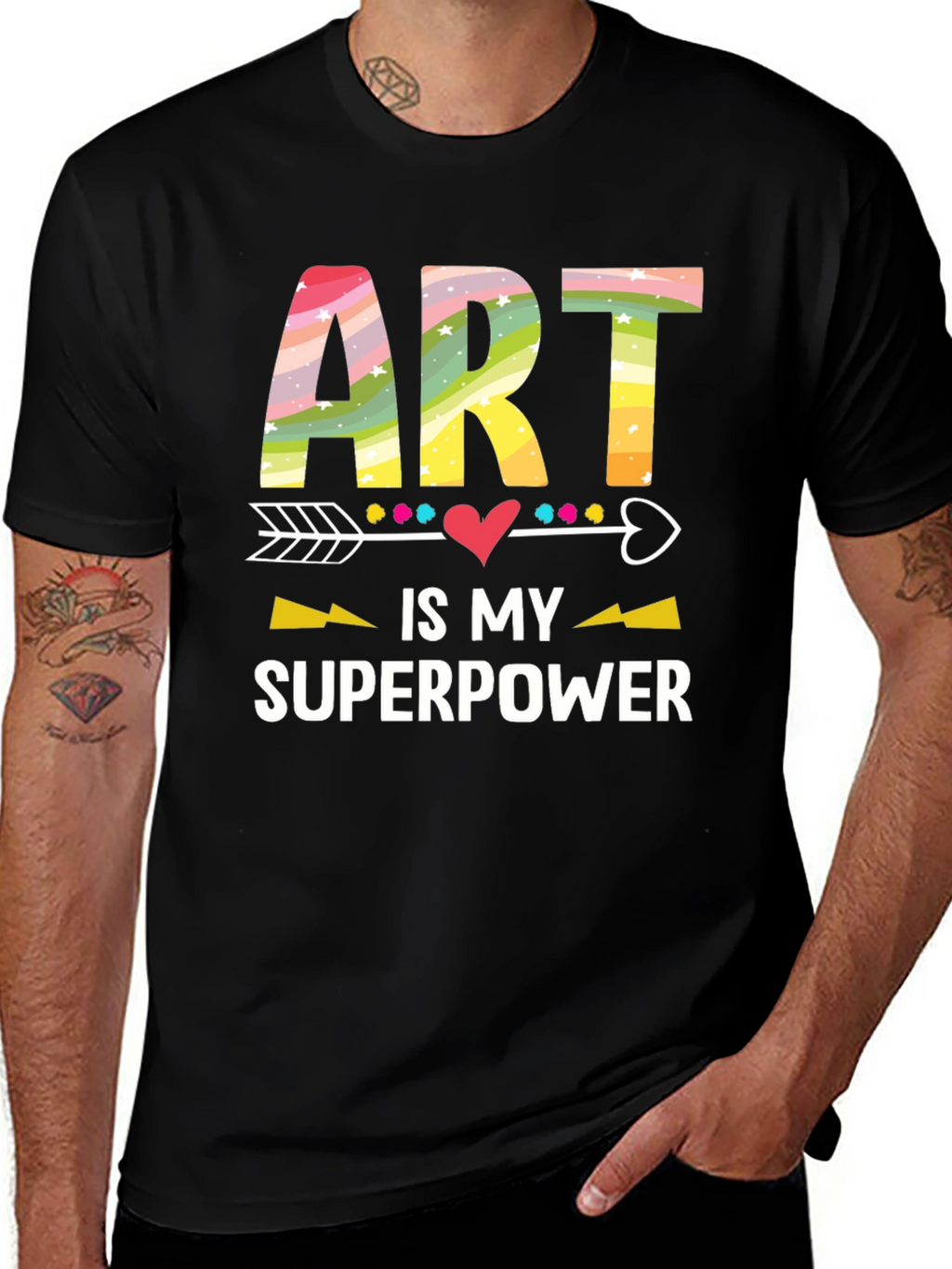 Art is My Superpower Graphic Tee