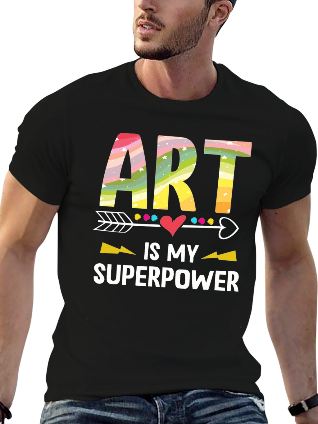 Art is My Superpower Graphic Tee