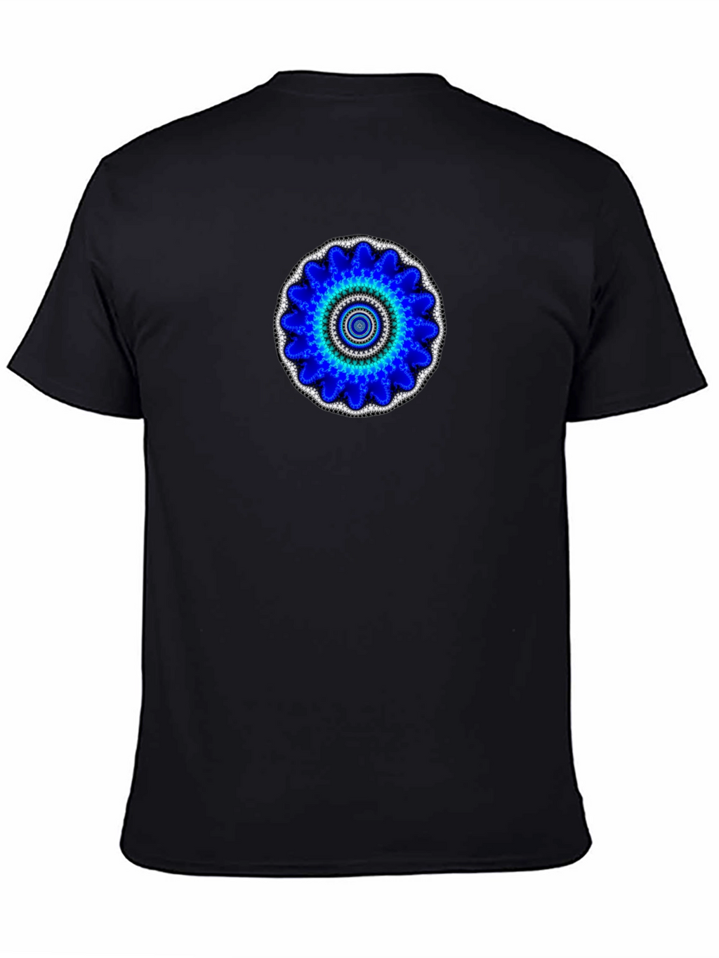 Blue Mandala Graphic Print T-Shirt
