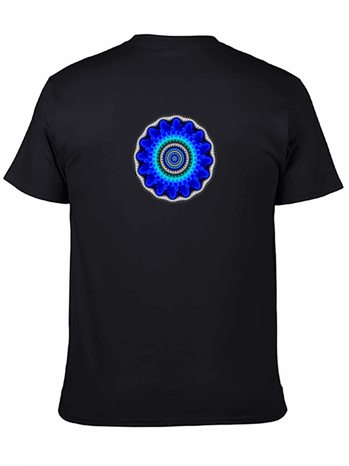 Blue Mandala Graphic Print T-Shirt
