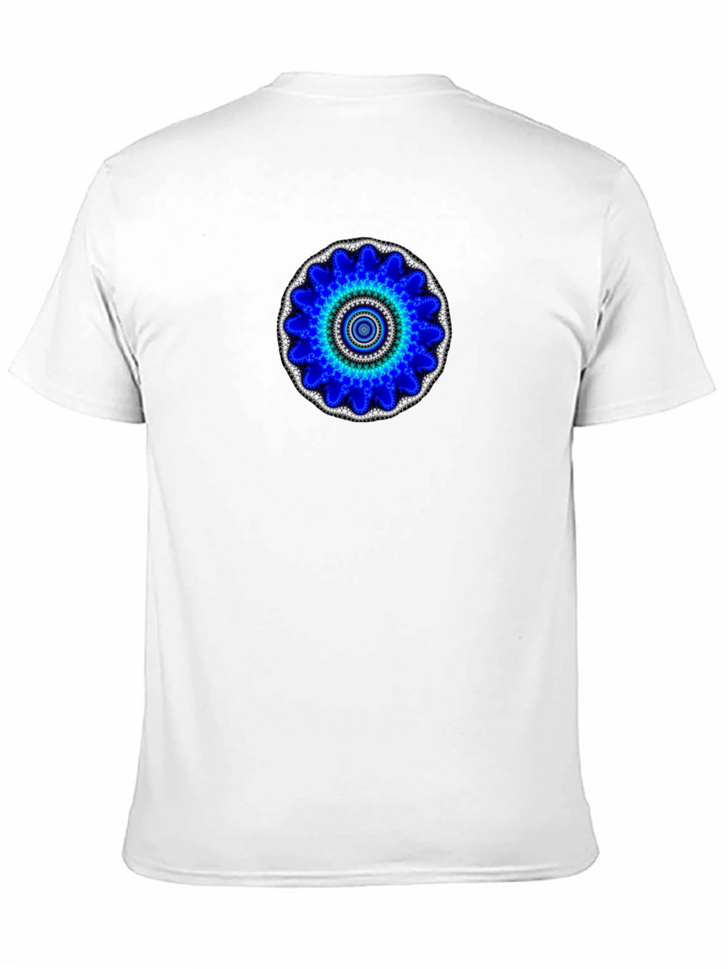 Blue Mandala Graphic Print T-Shirt