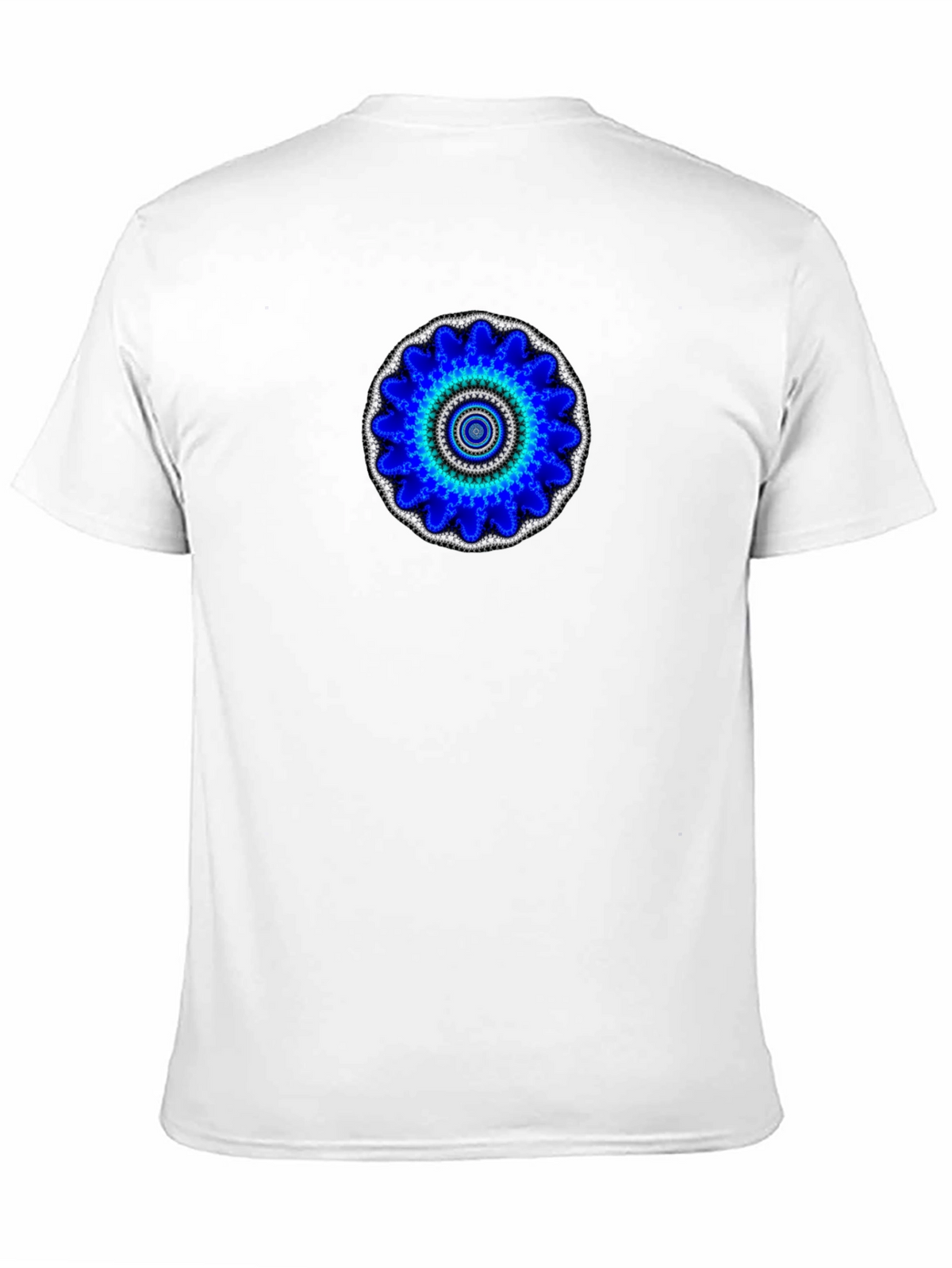 Blue Mandala Graphic Print T-Shirt