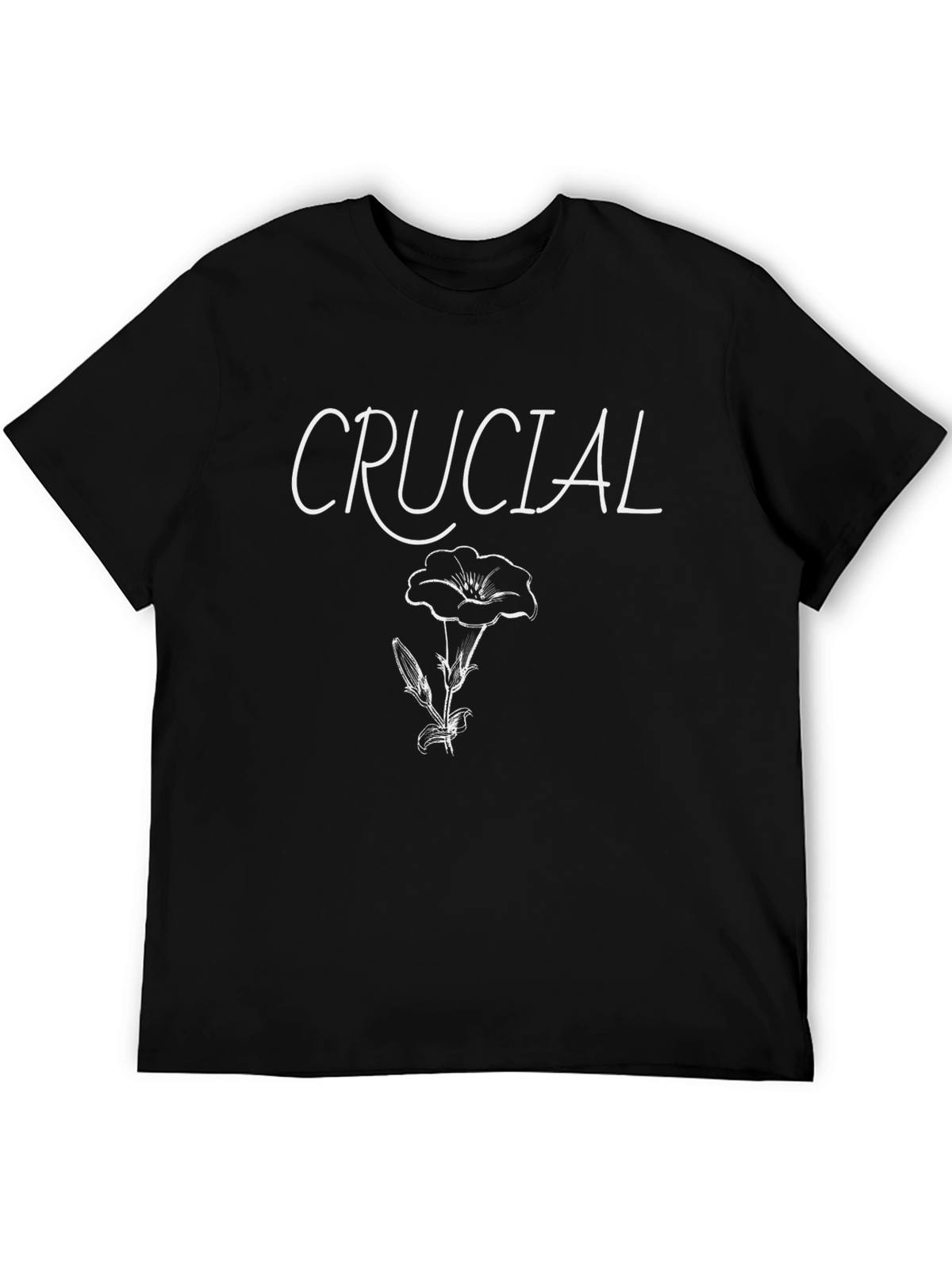 Crucial Floral Graphic Tee - Black
