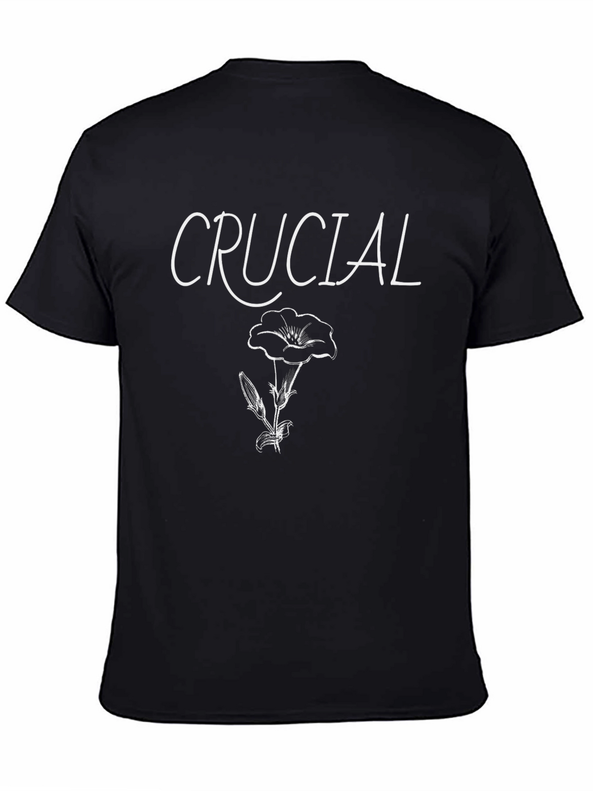 Crucial Floral Graphic Tee - Black