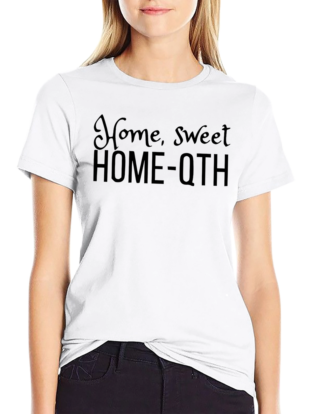 Home Sweet HOME-QTH Black T-Shirt