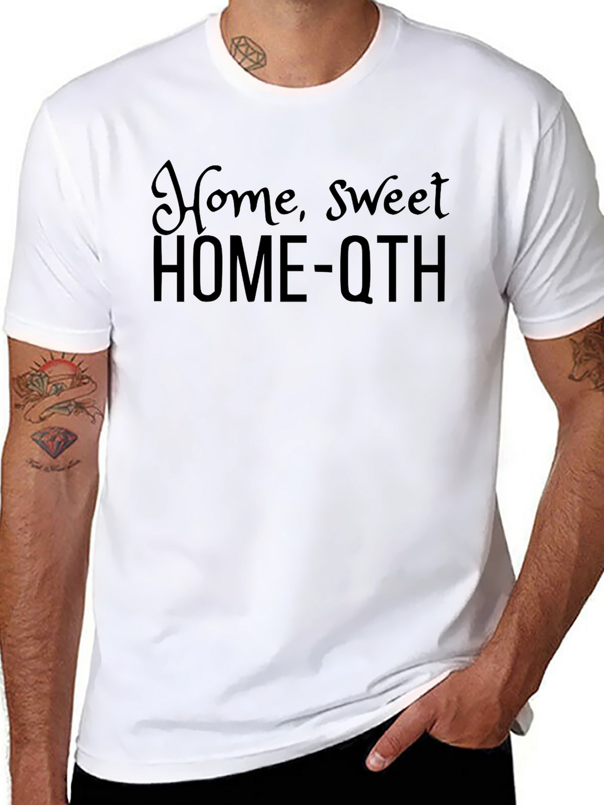 Home Sweet HOME-QTH Black T-Shirt