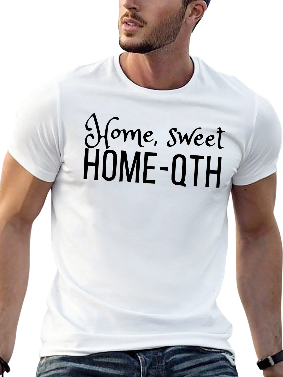 Home Sweet HOME-QTH Black T-Shirt