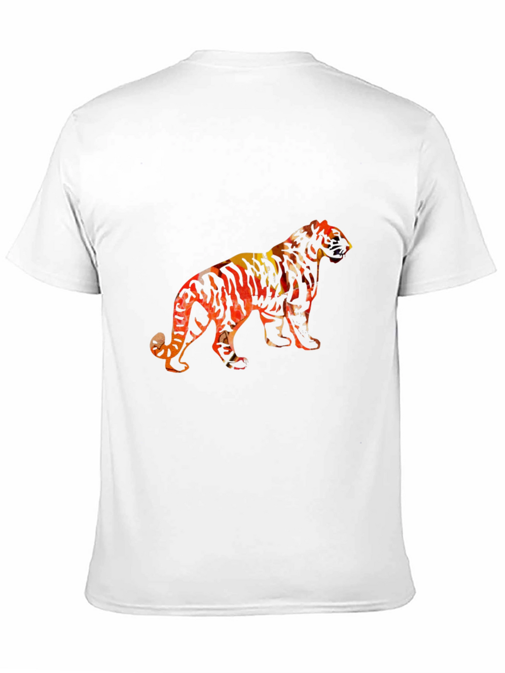 Tiger Graphic Black Tee - Bold Artistic Design