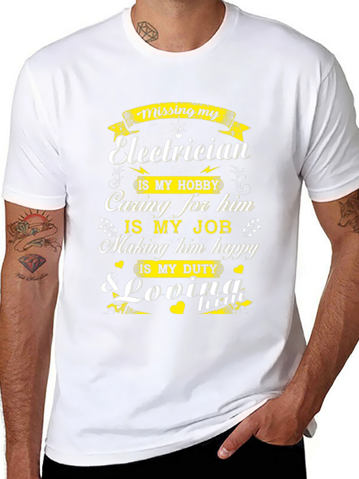 Missing My Electrician Graphic T-Shirt
