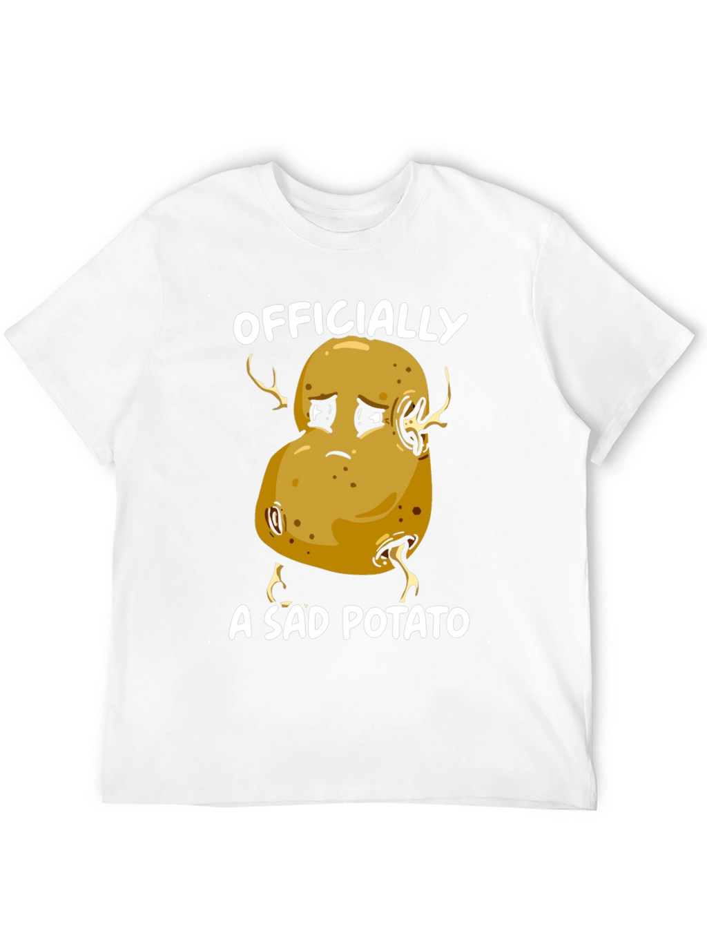 Sad Potato Graphic T-Shirt - Funny Unisex Tee