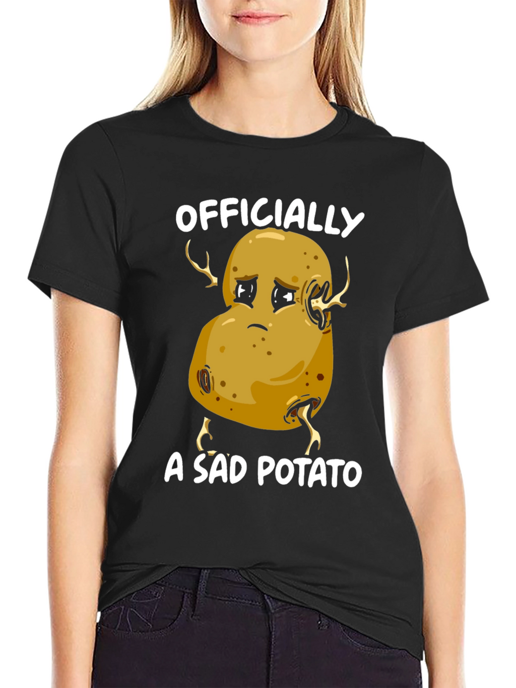 Sad Potato Graphic T-Shirt - Funny Unisex Tee