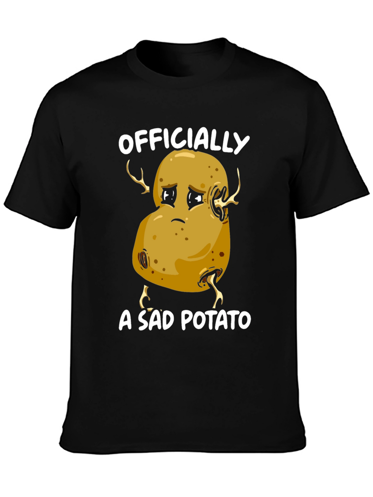 Sad Potato Graphic T-Shirt - Funny Unisex Tee