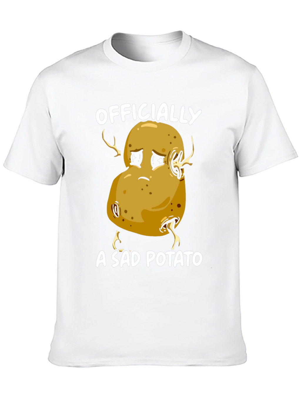 Sad Potato Graphic T-Shirt - Funny Unisex Tee