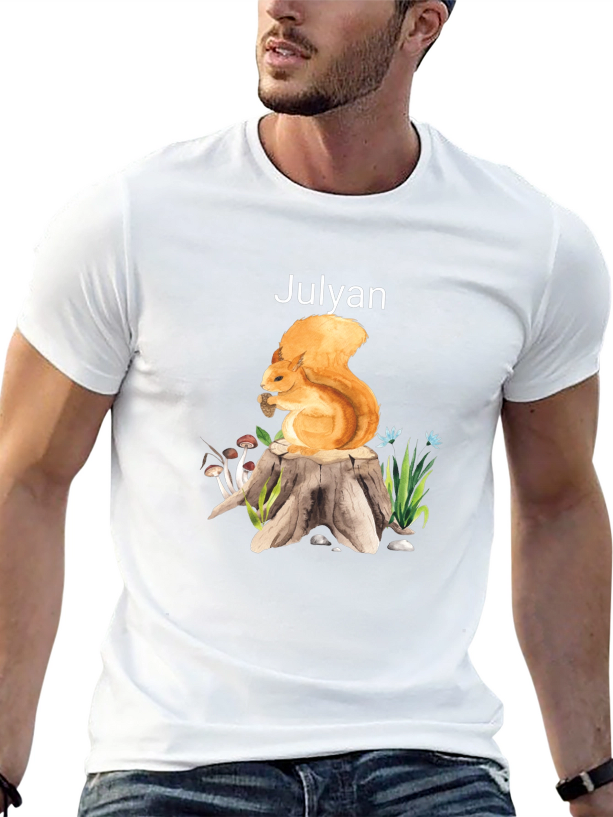 Squirrel Stump Graphic Tee - Julyan
