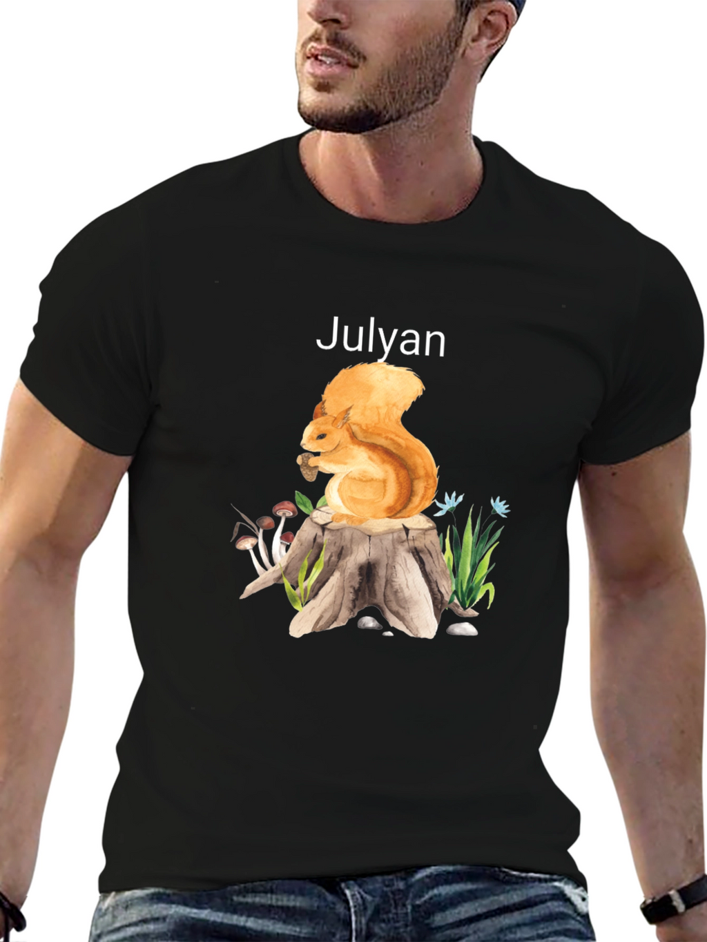 Squirrel Stump Graphic Tee - Julyan