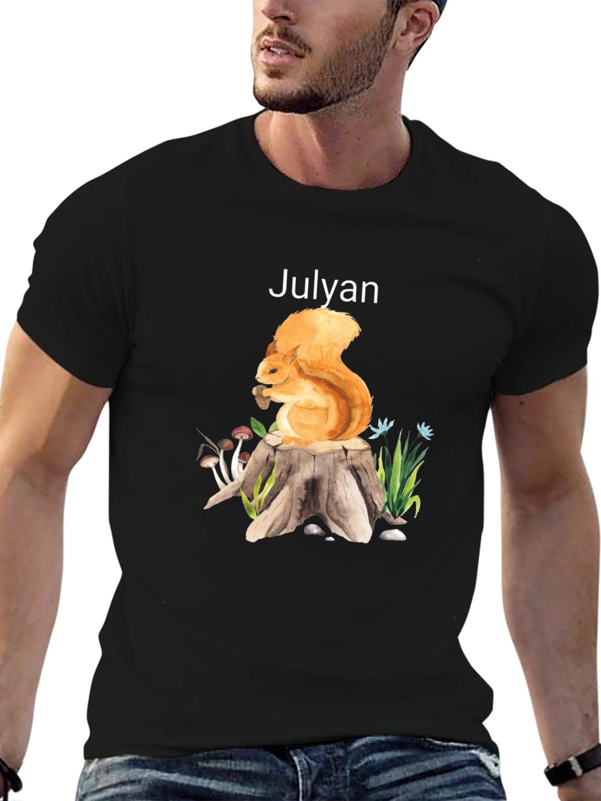 Squirrel Stump Graphic Tee - Julyan