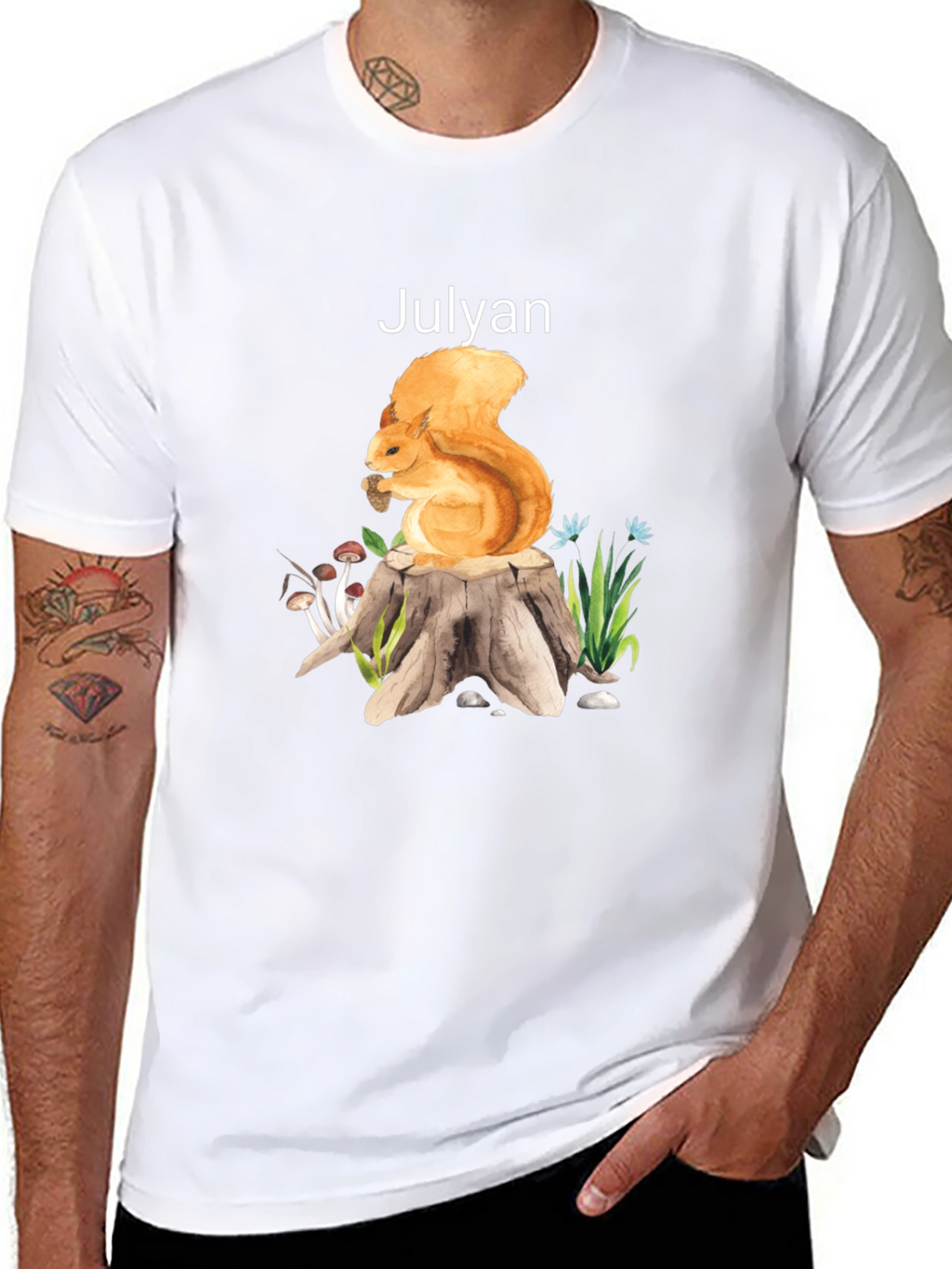 Squirrel Stump Graphic Tee - Julyan