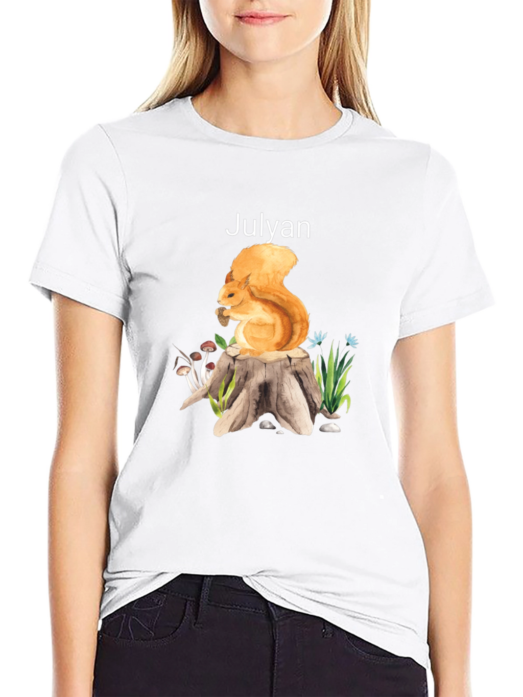 Squirrel Stump Graphic Tee - Julyan