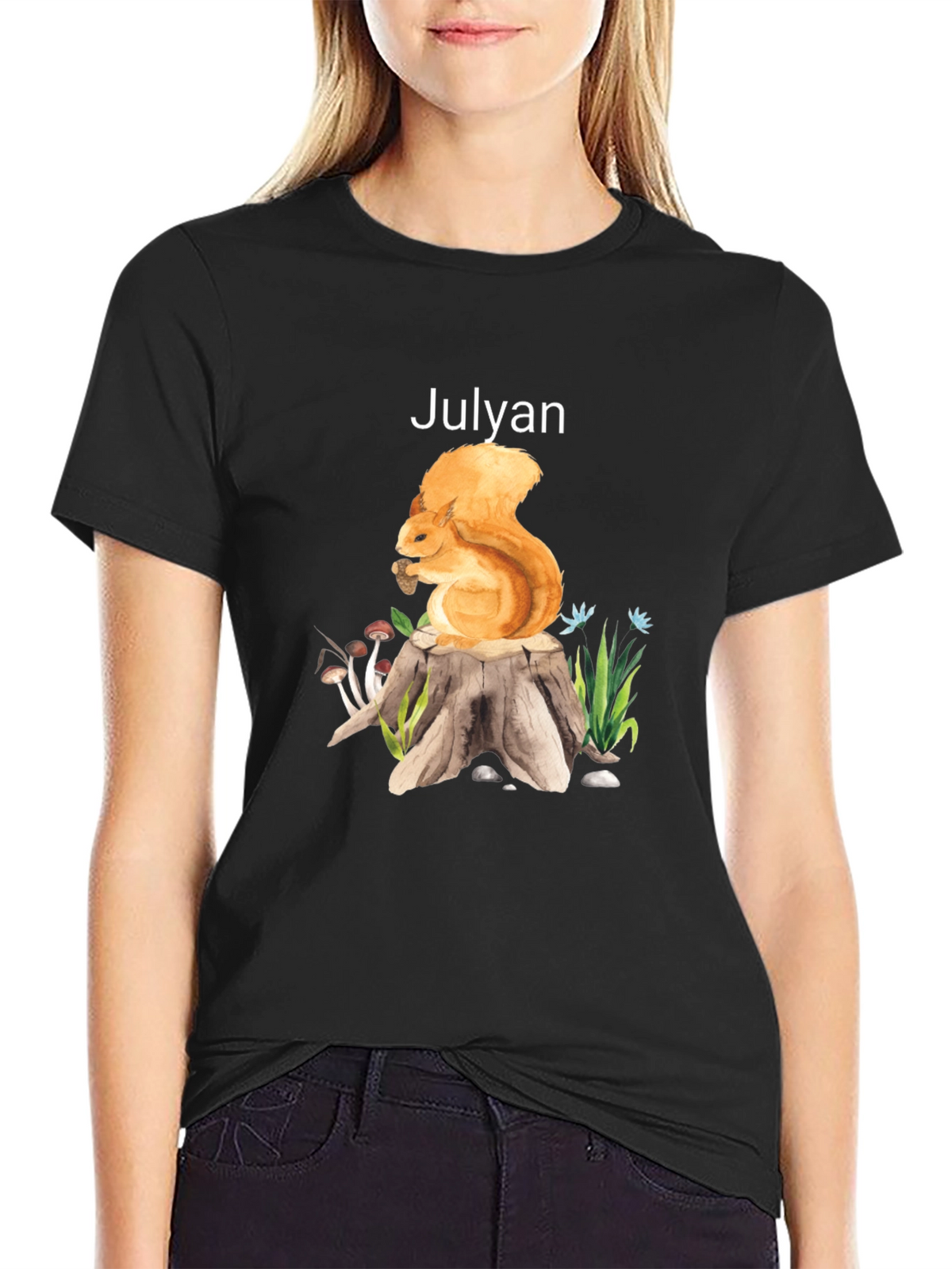 Squirrel Stump Graphic Tee - Julyan