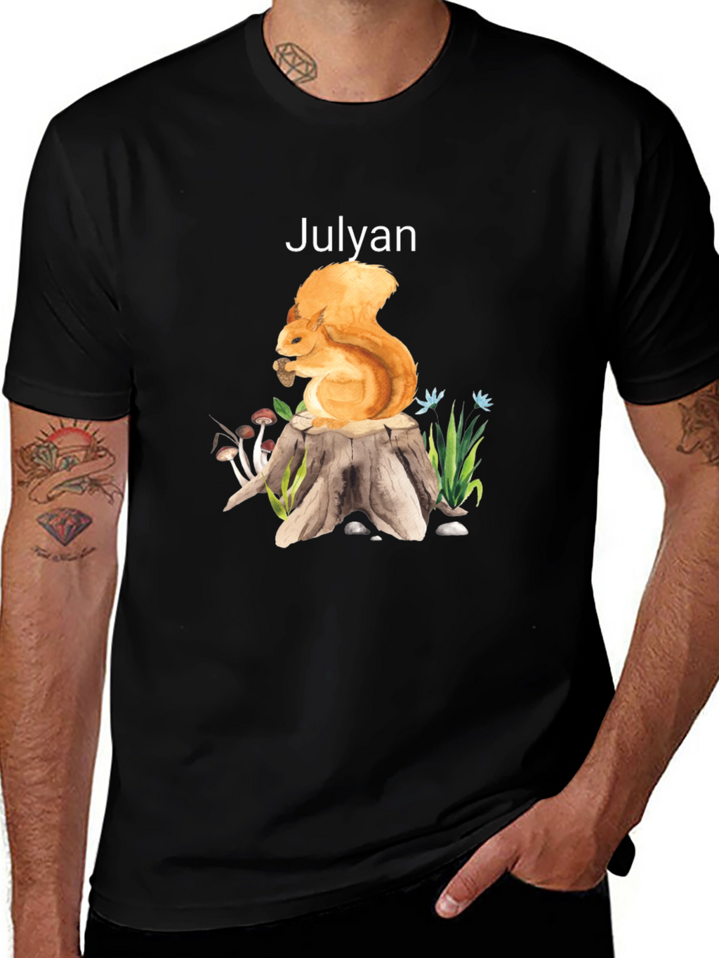 Squirrel Stump Graphic Tee - Julyan
