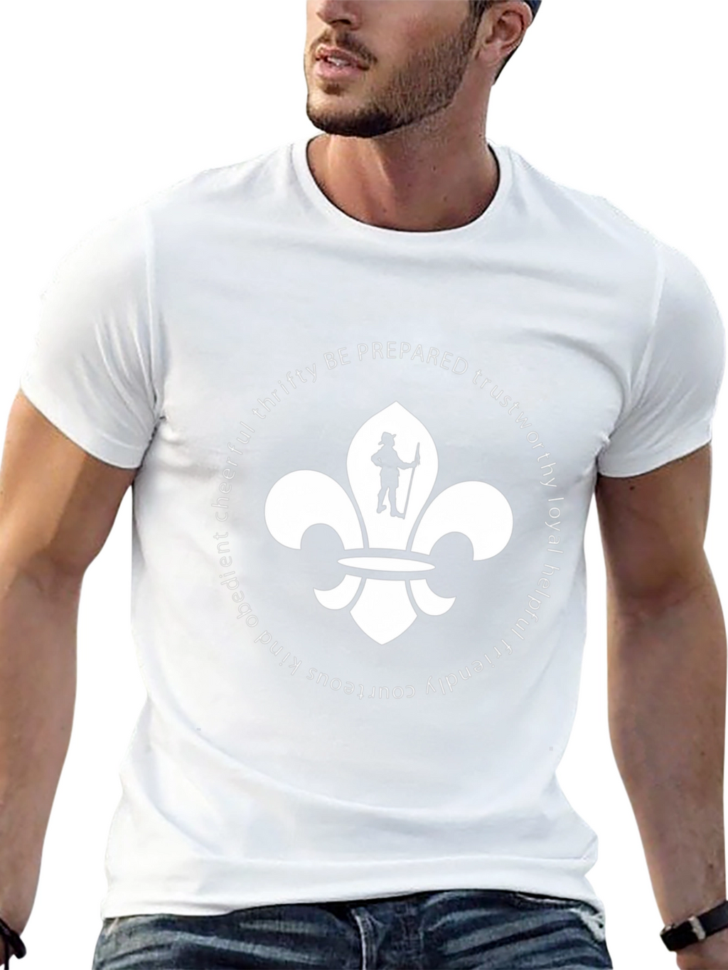 Boy Scout Values T-Shirt | Black Cotton Blend