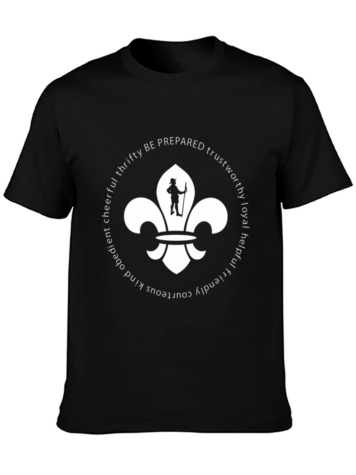 Boy Scout Values T-Shirt | Black Cotton Blend