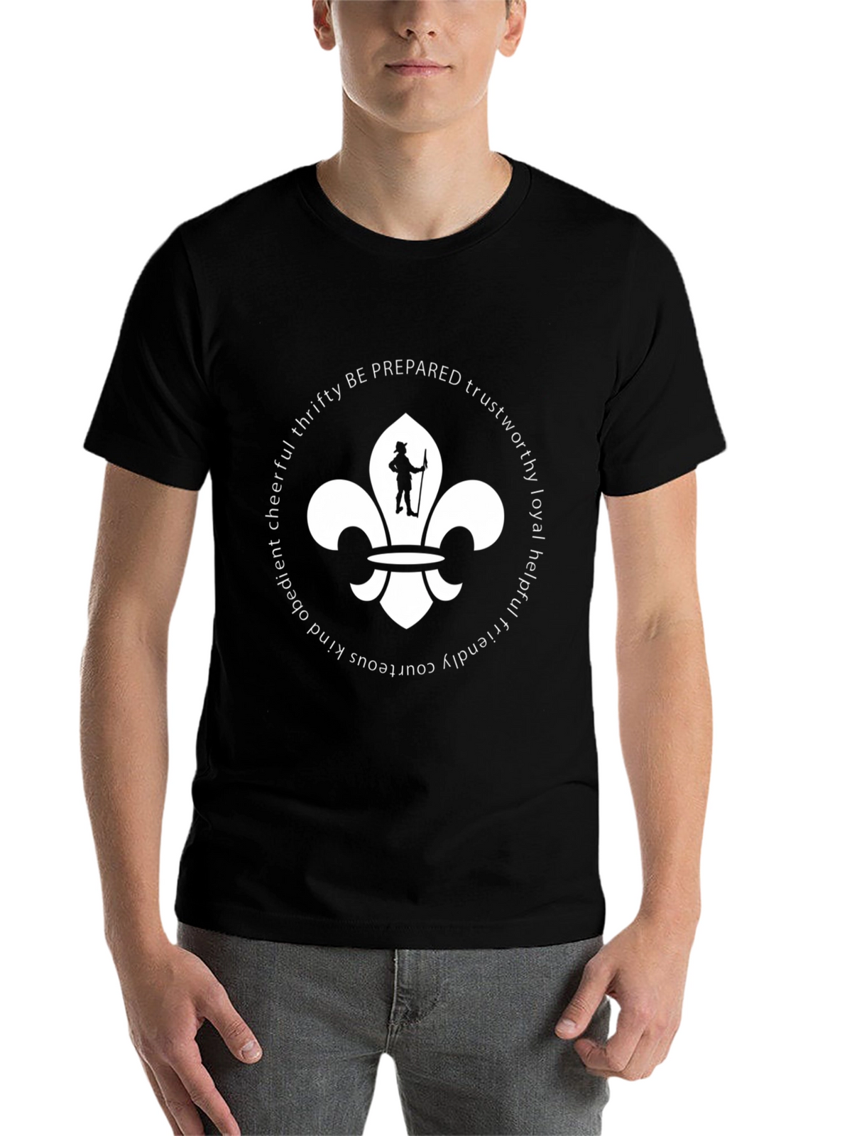 Boy Scout Values T-Shirt | Black Cotton Blend