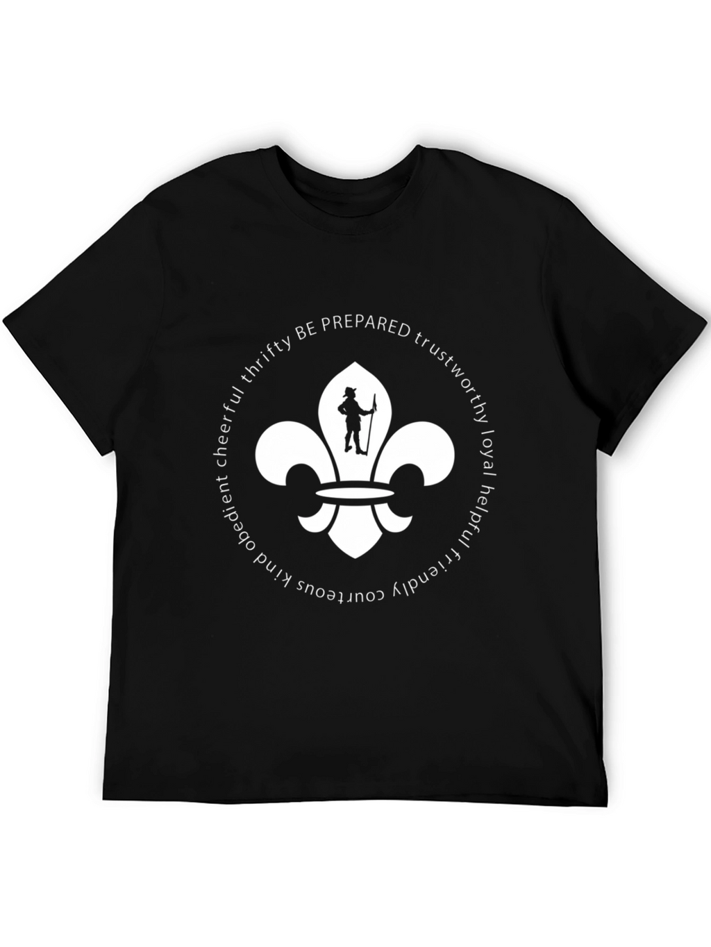 Boy Scout Values T-Shirt | Black Cotton Blend