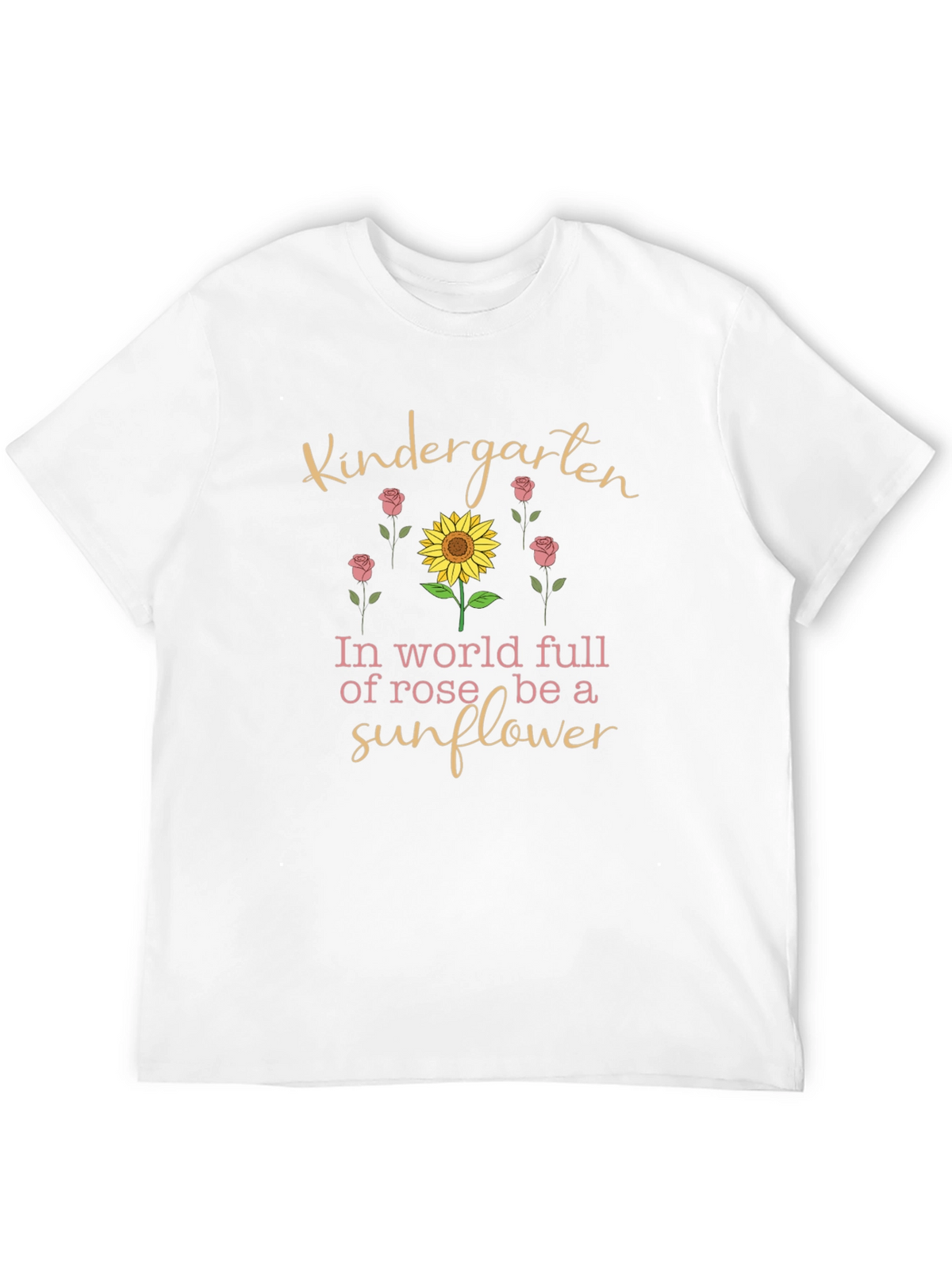 Kindergarten Sunflower Graphic Tee