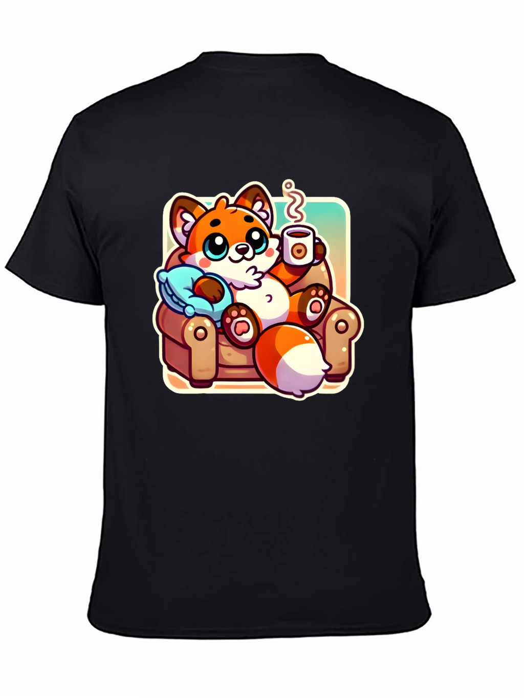 Cozy Fox Cartoon T-Shirt