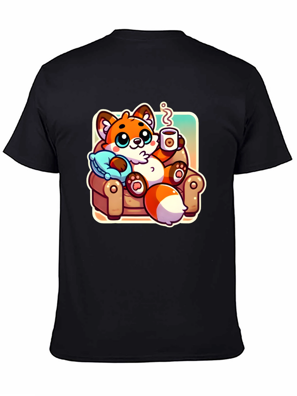 Cozy Fox Cartoon T-Shirt