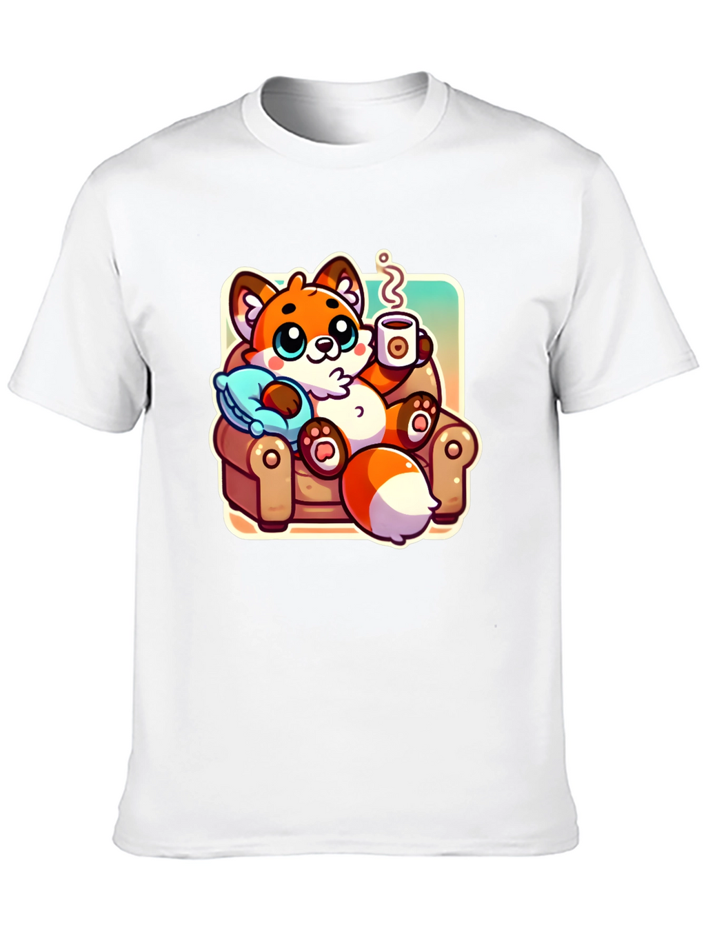 Cozy Fox Cartoon T-Shirt