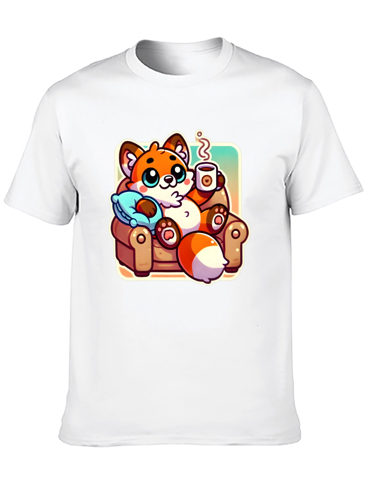 Cozy Fox Cartoon T-Shirt