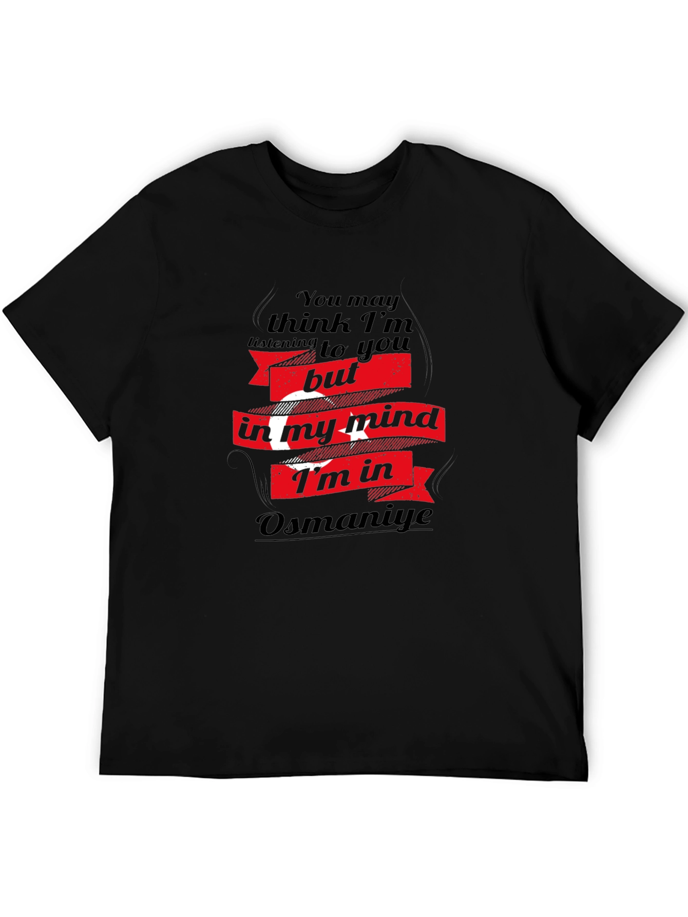 Osmaniye Mind T-Shirt - Black Cotton Tee