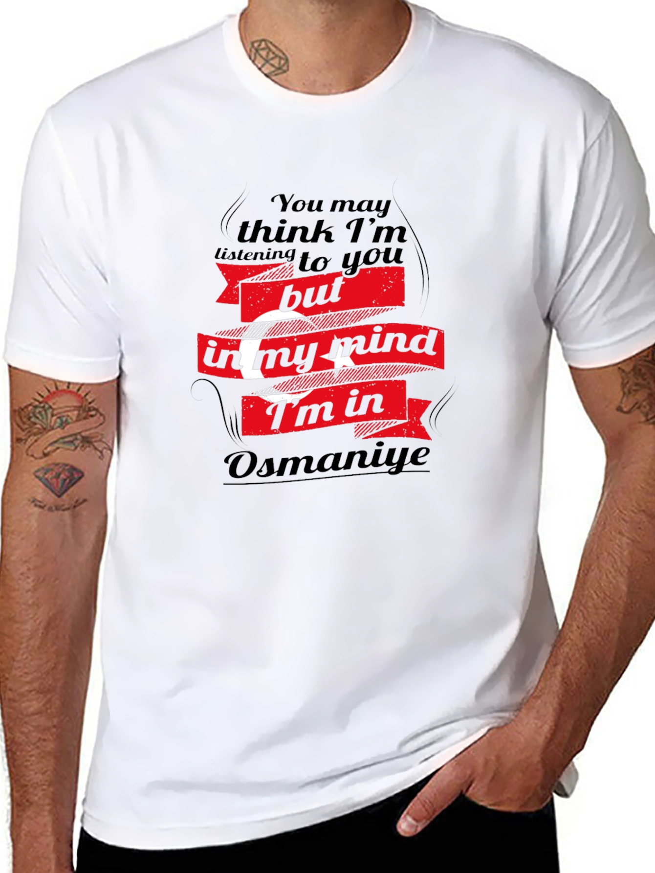 Osmaniye Mind T-Shirt - Black Cotton Tee