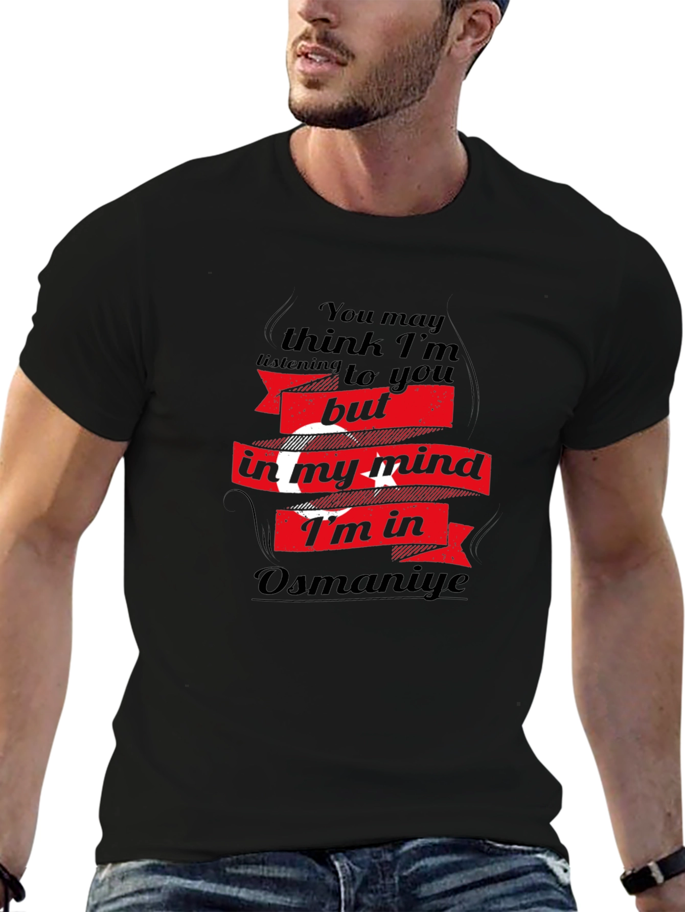 Osmaniye Mind T-Shirt - Black Cotton Tee