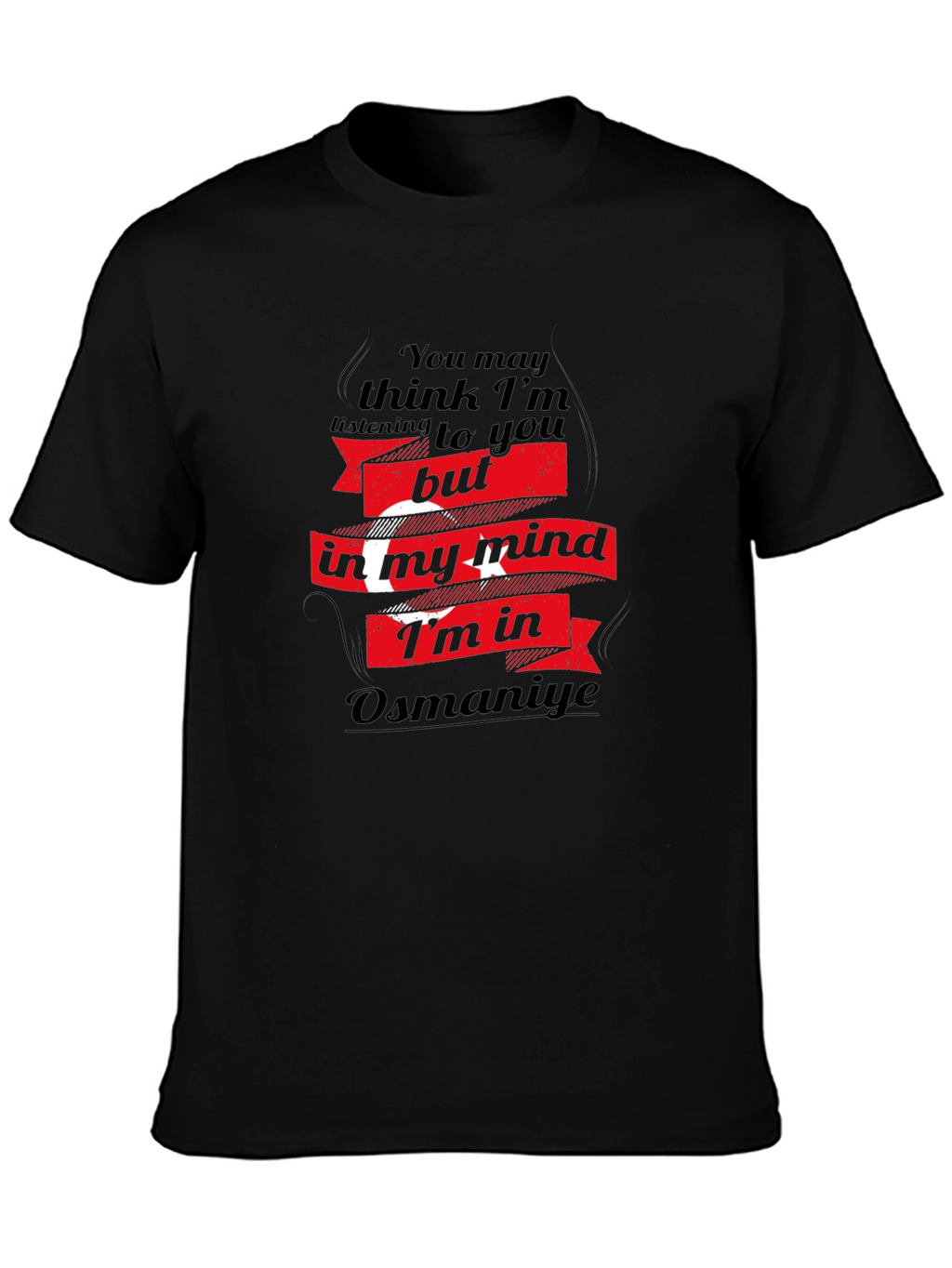 Osmaniye Mind T-Shirt - Black Cotton Tee
