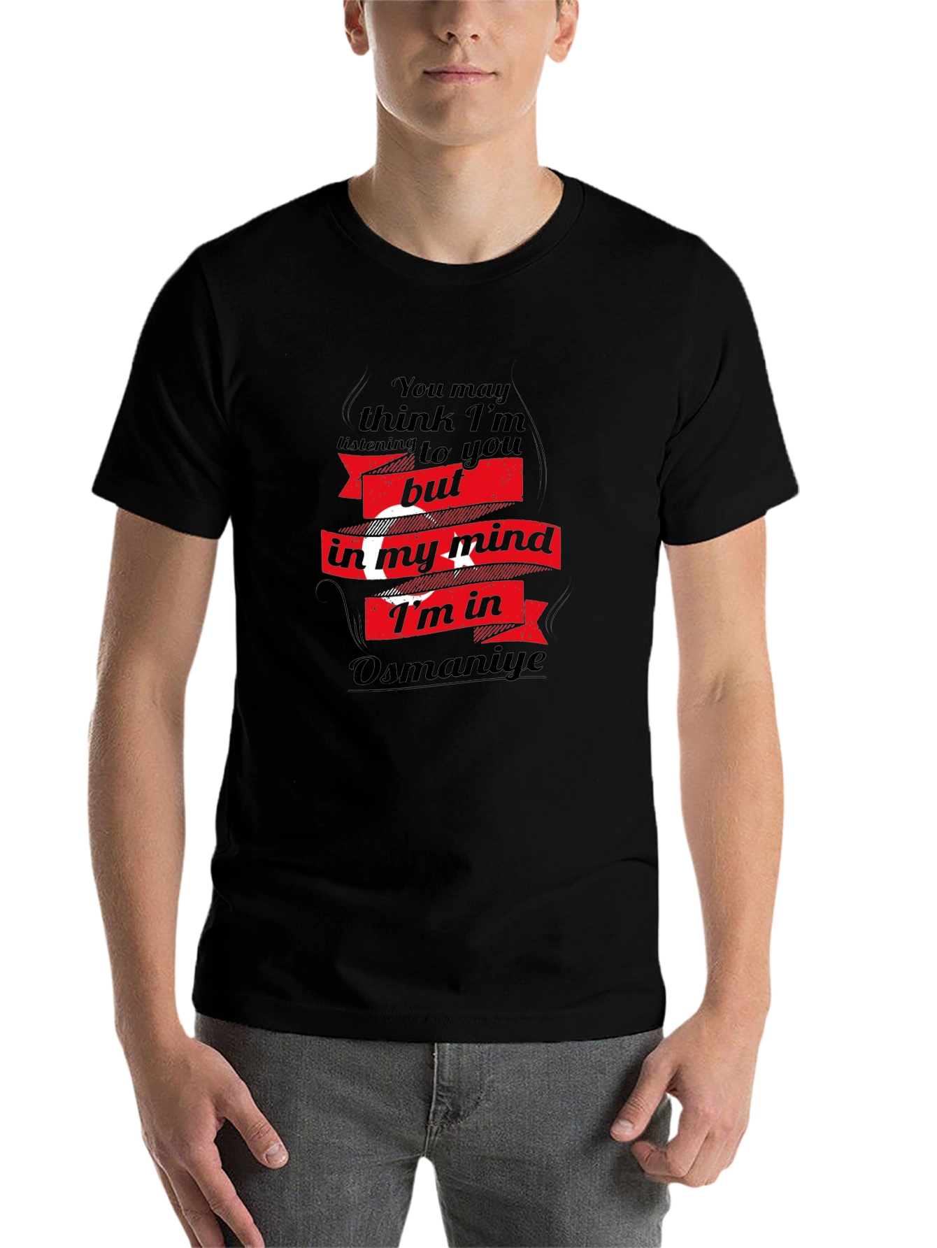 Osmaniye Mind T-Shirt - Black Cotton Tee